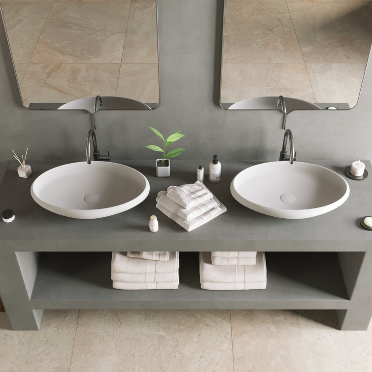 Ideavit Solidego Elongated Oval Vessel Bathroom Sink Perigold